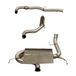 Piper exhaust Vauxhall Corsa D-Turbo - VXR Turbo back system with De-cat and 2 silencers, Piper Exhaust, TCOR21AS
